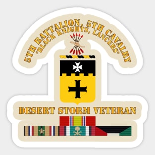5th Bn, 5th Cavalry - Desert Storm Veteran Sticker